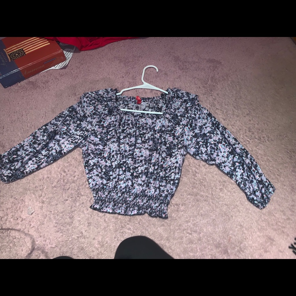 Girls Floral Print Blouse